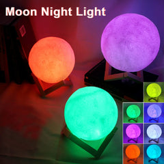 Moon Lamp LED Night Light with Stand – alternate angle view
