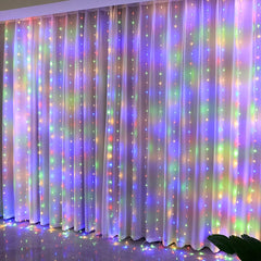 LED Fairy String Curtain Lights – styled view