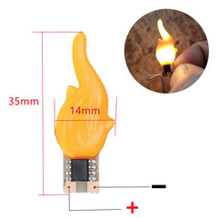 USB Flame Effect LED Candle Night Light – another view