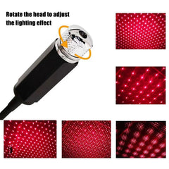 Mini USB Star Projector Lamp – close-up view