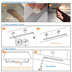 Hand Sweep Motion Sensor Under-Cabinet LED Light – alternate angle view