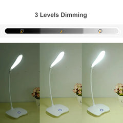 USB Rechargeable LED Desk Reading Lamp – styled view