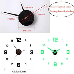 Luminous DIY 3D Wall Clock – additional product view