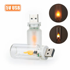 USB Flame Effect LED Candle Night Light