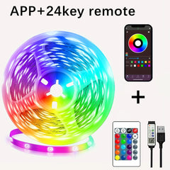 USB RGB LED Strip Room Light – side view