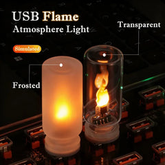 USB Flame Effect LED Candle Night Light – additional product view