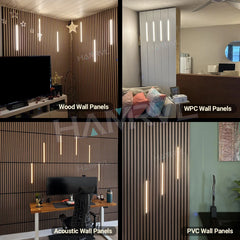 LED Strip Light for Wood Slat Wall Panel – alternate angle view