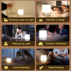Dimmable Touch Rechargeable Bedside LED Table Lamp – alternate angle view