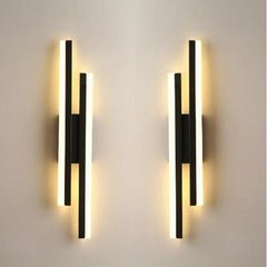 Copper Pipe Acrylic Wall Sconce Light