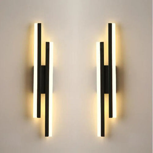 Copper Pipe Acrylic Wall Sconce Light
