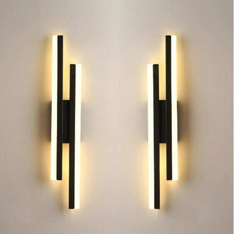 Copper Pipe Acrylic Wall Sconce Light