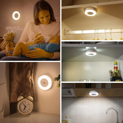 USB Rechargeable Magnetic Touch Sensor Night Light – close-up view