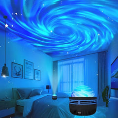 LED Galaxy Projector Bedroom Night Light