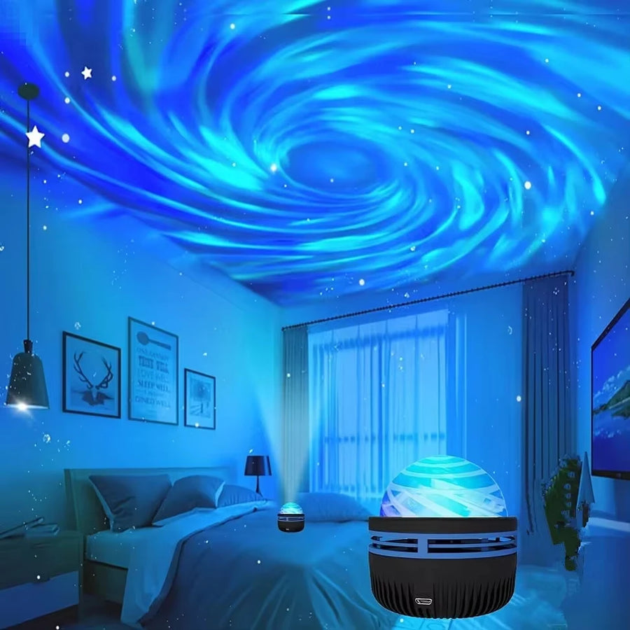 LED Galaxy Projector Bedroom Night Light