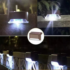 Solar LED Outdoor Stair & Deck Step Lights – another view