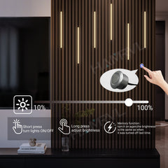 LED Strip Light for Wood Slat Wall Panel – detail view