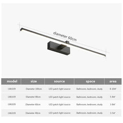 LED Vanity Mirror Wall Light for Bathroom – alternate angle view