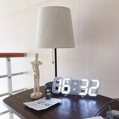 3D LED Digital Wall Clock – detail view
