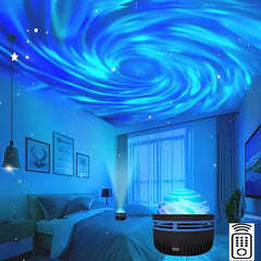 LED Galaxy Projector Bedroom Night Light – another view