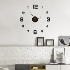 Luminous DIY 3D Wall Clock – alternate angle view