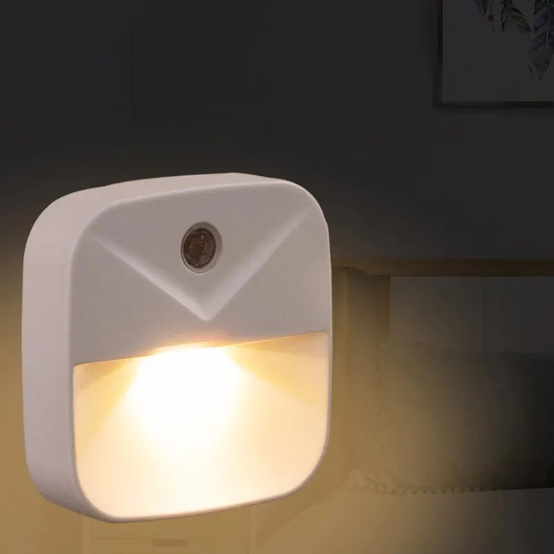 Light Sensor Wireless LED Night Light EU Plug