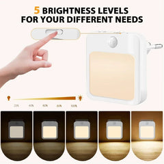 Wireless Motion Sensor Plug-In Night Light – detail view