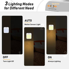 Wireless Motion Sensor Plug-In Night Light – close-up view