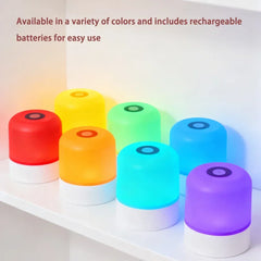 Dimmable RGB Touch Rechargeable Desk Lamp – styled view