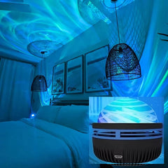 LED Galaxy Projector Bedroom Night Light – alternate angle view