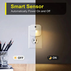 Light Sensor Wireless LED Night Light EU Plug – detail view