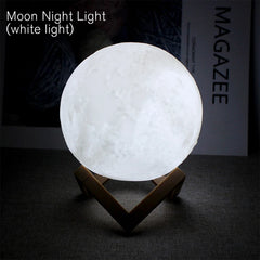 Moon Lamp LED Night Light with Stand – side view