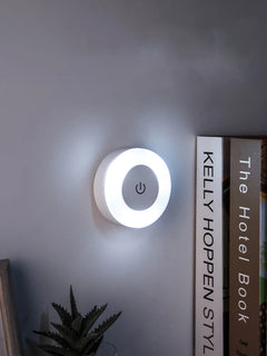 USB Rechargeable Magnetic Round Night Light – side view