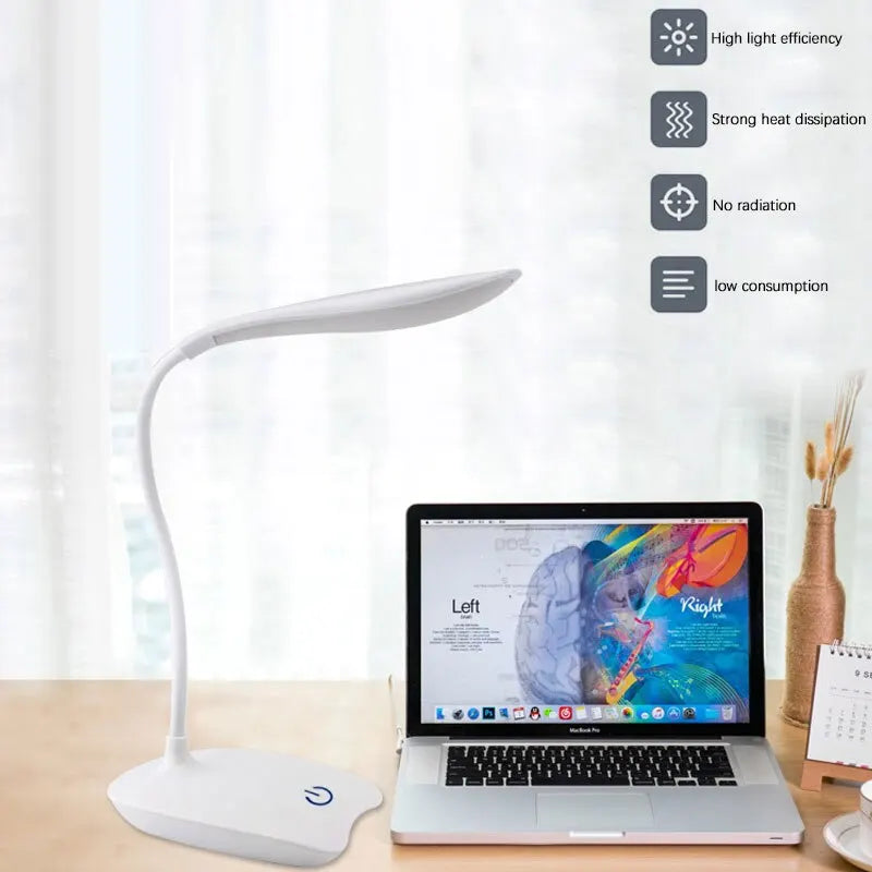 USB Rechargeable LED Desk Reading Lamp