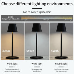 Rechargeable Touch Dimmable LED Table Lamp – close-up view