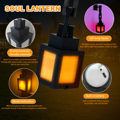 Pixel Style RGB Remote Night Light Lantern – close-up view