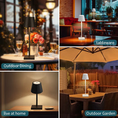 Rechargeable Touch Dimmable LED Table Lamp – alternate angle view