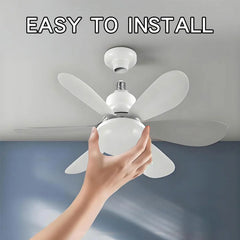 E27 LED Ceiling Fan Light with Remote – alternate angle view