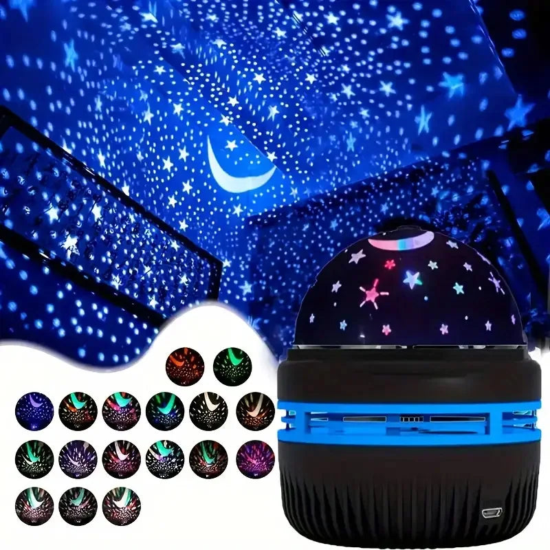 Colourful LED Galaxy Projector Night Light