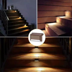 Solar LED Outdoor Stair & Deck Step Lights – side view