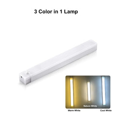 USB Rechargeable Magnetic Motion Sensor Cabinet Bar Light – side view