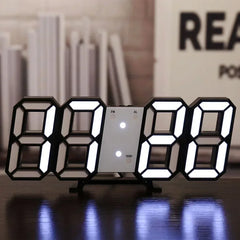 3D LED Digital Wall Clock – side view