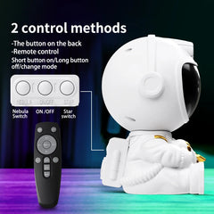 Astronaut Galaxy Star Projector Night Light – Kids Bedroom Ceiling Projector & Gift Idea – close-up view