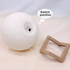 Moon Lamp LED Night Light with Stand – styled view