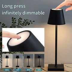 Rechargeable Touch Dimmable LED Table Lamp – detail view