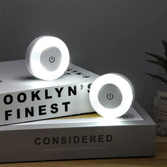 USB Rechargeable Magnetic Round Night Light – styled view