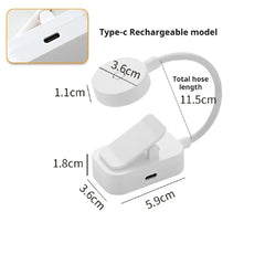 Mini LED Clip-On Reading Light – alternate angle view
