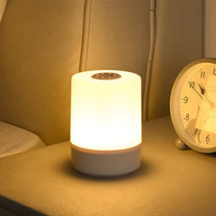 Dimmable Touch Rechargeable Bedside LED Table Lamp – close-up view