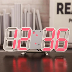 3D LED Digital Wall Clock – another view