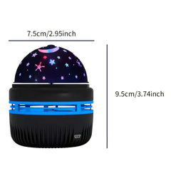 Colourful LED Galaxy Projector Night Light – alternate angle view