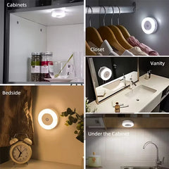 USB Rechargeable Magnetic Round Night Light – alternate angle view